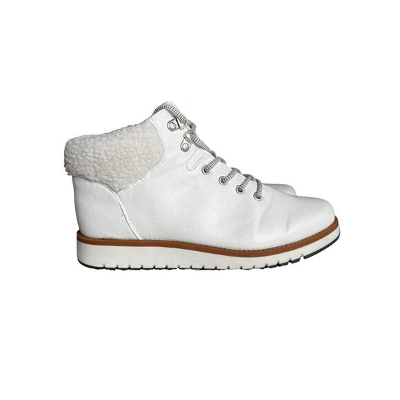 Cliffs by White Mountain Collins White Leather Fur Women's Boots Size 9 M - Picture 5 of 14